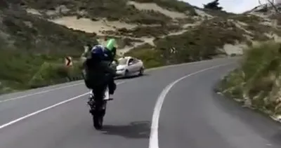 Ürgüp’te akrobatik motosiklet şovu pahalıya patladı #nevsehir