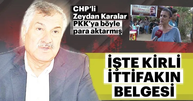 CHP’li Zeydan Karalar’dan PKK’ya para transferi