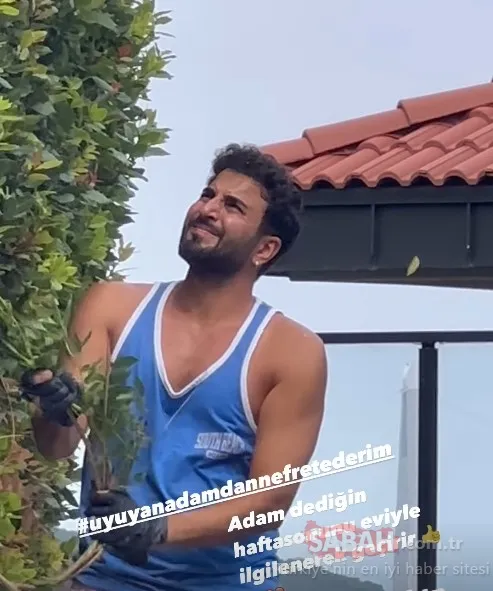 Seda Sayan eşi Çağlar Ökten’in bahçede çalıştığı anları paylaştı! İşte Seda Sayan’ın çağlar Ökten paylaşımı!