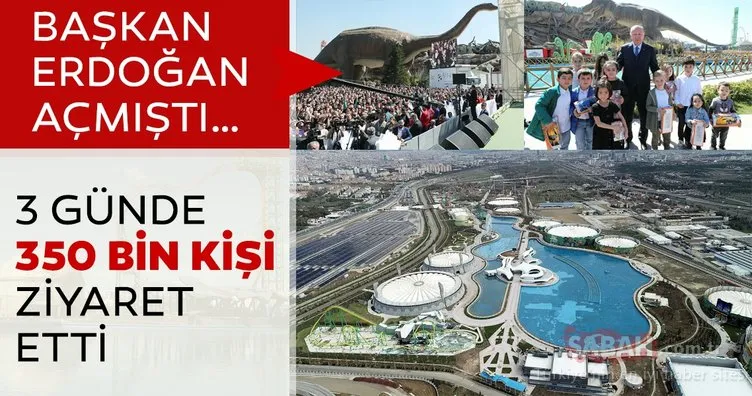 Başkan Erdoğan açmıştı! 3 günde 350 bin kişi ziyaret etti