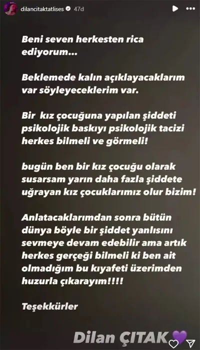 İbrahim Tatlıses kızı Dilan’a şiddet mi uyguladı? Dilan Çıtak’tan kafa karıştıran paylaşım!