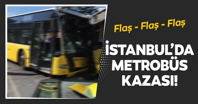 Son Dakika Haberi: İstanbul Fikirtepe’de metrobüs kazası! İki metrobüs birbirine girdi