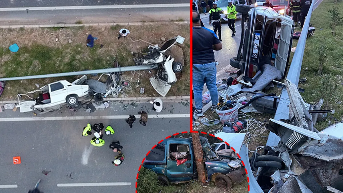 Mersin’de feci kaza! Aydınlatma direğine çarpan otomobil ikiye bölündü: Yaralılar var! Mersin’de feci kaza! Aydınlatma direğine çarpan otomobil ikiye bölündü: Yaralılar var!
