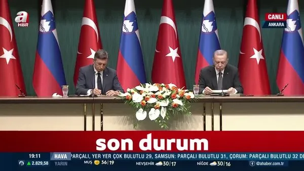 Son dakika! Başkan Erdoğan: Slovenya ile savunma sanayii alanında ortak adımlar atacağız | Video