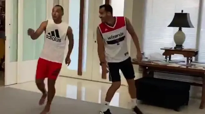 Cafu karantinada şov yaptı