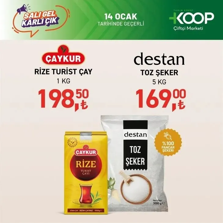 Tarım Kredi'de 16-20 Ocak fırsatları başladı! Bu hafta Tarım Kredi aktüel ürünleri neler? Tavuk, çay, sucuk, havlu kağıdı...