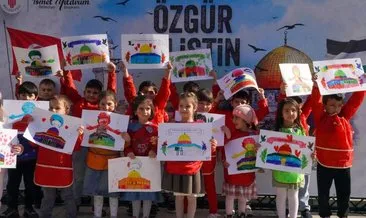 Ümraniyeli küçük öğrencilerden Filistin’e anlamlı destek