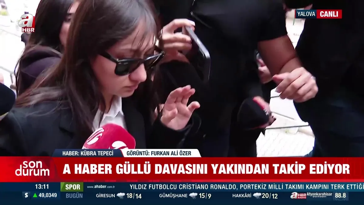 Güllü cinayeti davasında kritik gün! Yalova Adliyesine giriş yapan Sultan Nur Ulu gazetecilerin sorularına cevap vermedi | Video