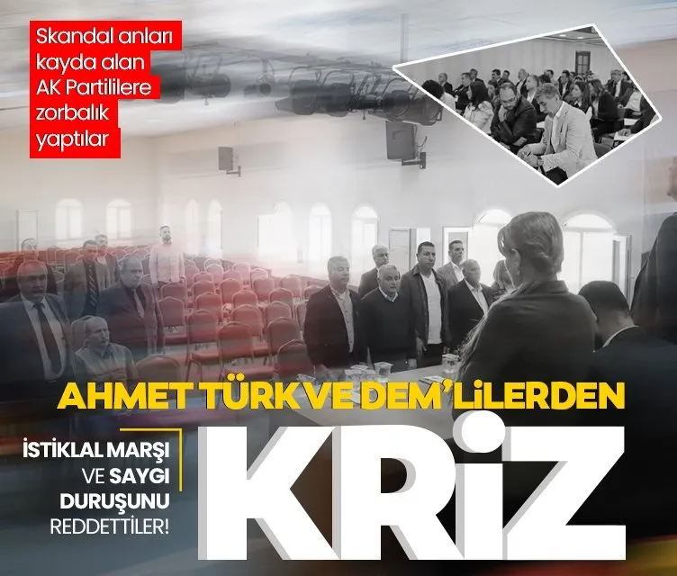 Mardin’de Ahmet Türk ve DEM’li üyeler kriz çıkardı