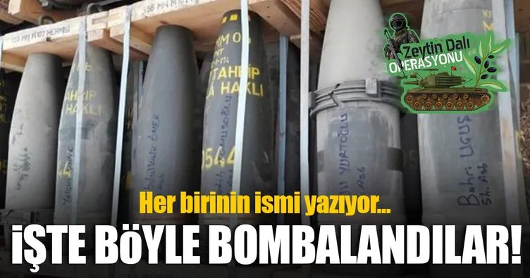 PYD/PKK’lı teröristler şehitlerin isimleriyle bombalandılar!