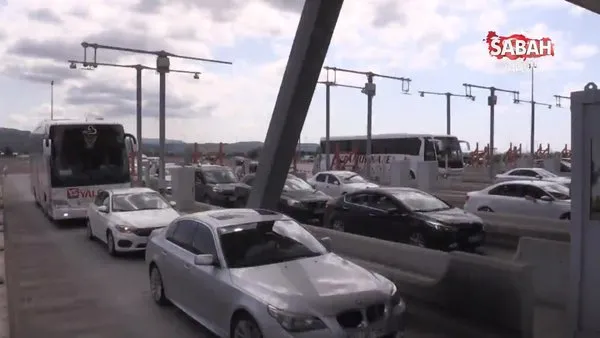 Osmangazi Köprüsü'nde bayramın son gününde dönüş hareketliliği | Video