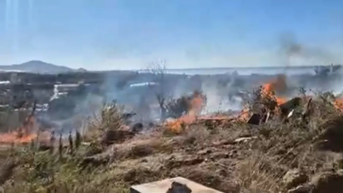 Alanya’da temizlik yaparken yangın çıkardı Alanya’da temizlik yaparken yangın çıkardı