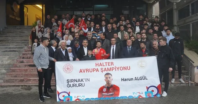 Avrupa şampiyonu Harun Algül’e, Şırnak’ta görkemli karşılama
