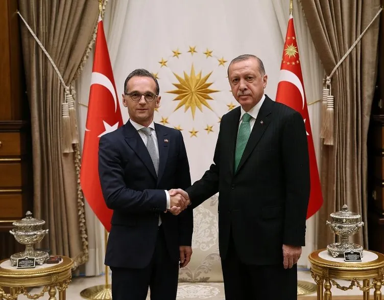 Başkanı Erdoğan, Almanya Dışişleri Bakanı Heiko Maas'ı kabul etti