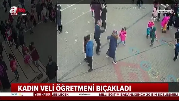 Kırıkkale’de, öğrenci velisi kadın, herkesin gözü önünde erkek öğretmeni böyle bıçakladı!