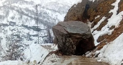 Bitlis’te sağanak yağış heyelana neden oldu #bitlis