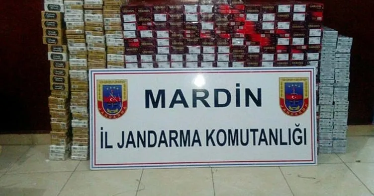 Mardin’de 6 bin 600 paket kaçak sigara ele geçirildi