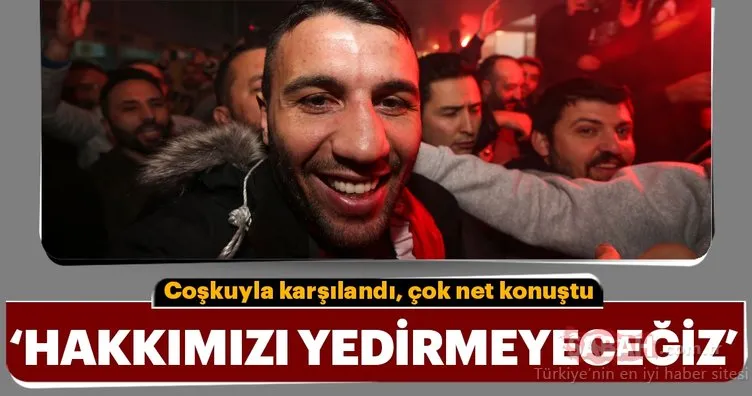 Türk boksör Avni Yıldırım’a coşkulu karşılama