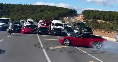 Antalya’da gelin ve damadın drift şovu pahalıya patladı #antalya