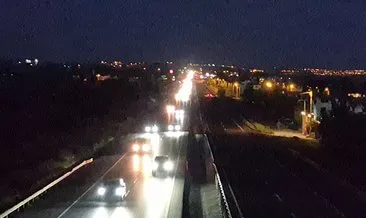 İstanbul-Tekirdağ yolunda deprem sonrası araç yoğunluğu! #istanbul