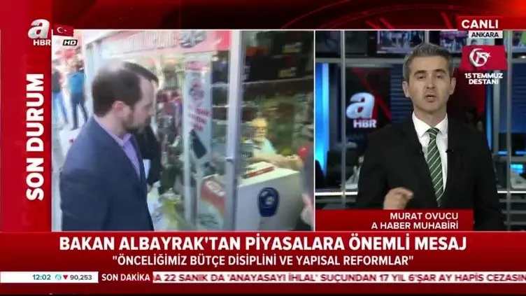 Bakan Albayrak'tan piyasaları rahatlatacak mesajlar