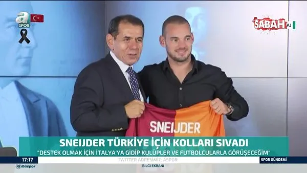 Galatasaray'ın eski yıldızı Wesley Sneijder'den duygulandıran sözler! Türkiye benim ikinci vatanım dedi harekete geçti... | Video