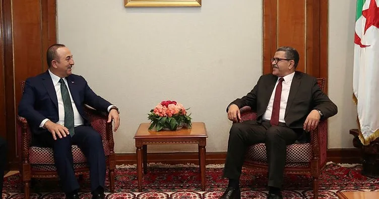 Dışişleri Bakanı Çavuşoğlu, Cezayir Cumhurbaşkanı Tebbun tarafından kabul edildi