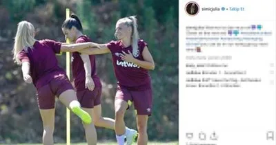 Kadın futbolcu güzelliğiyle sosyal medyayı salladı!
