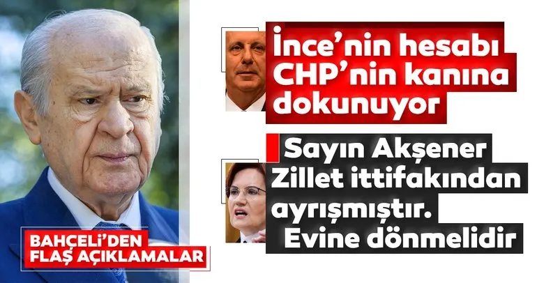 MHP Lideri Bahçeli’den Muharrem İnce’nin parti kuracağı iddialarına ilişkin açıklama: CHP’nin kanına dokunuyor