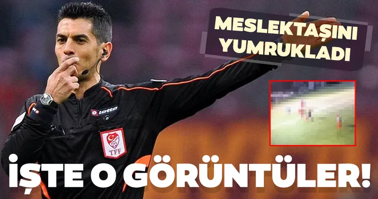 Hakem Deniz Ateş Bitnel hakemi dövdü