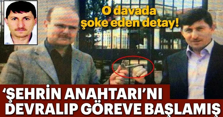 Şehrin anahtarını devralıp göreve başlamış