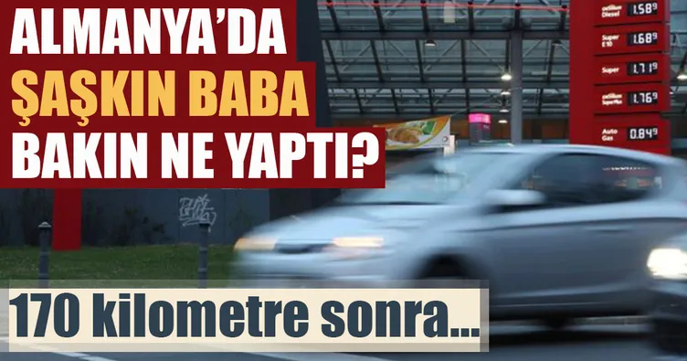 Kızılarını benzin istasyonunda unuttu