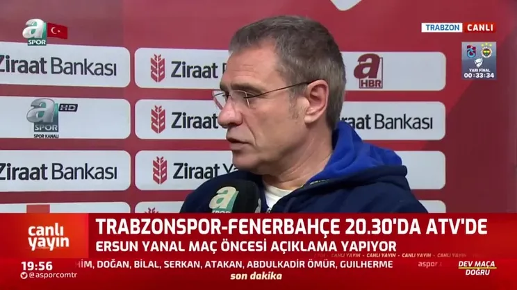 Fenerbahçe'de Ersun Yanal ayrılık sonrası ilk kez konuştu