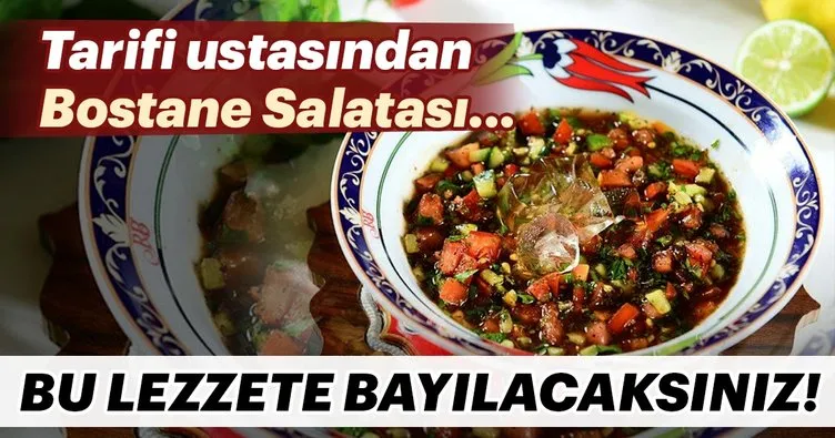 Bostane salatası nasıl yapılır? Bostane salatası tarifi...