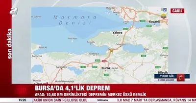 SON DAKİKA: Bursa’da 4.1’lik korkutan deprem! | Video