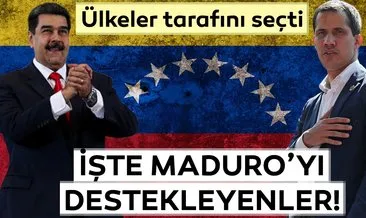 Ülkeler tarafını seçti... İşte Maduro’yu destekleyenler...