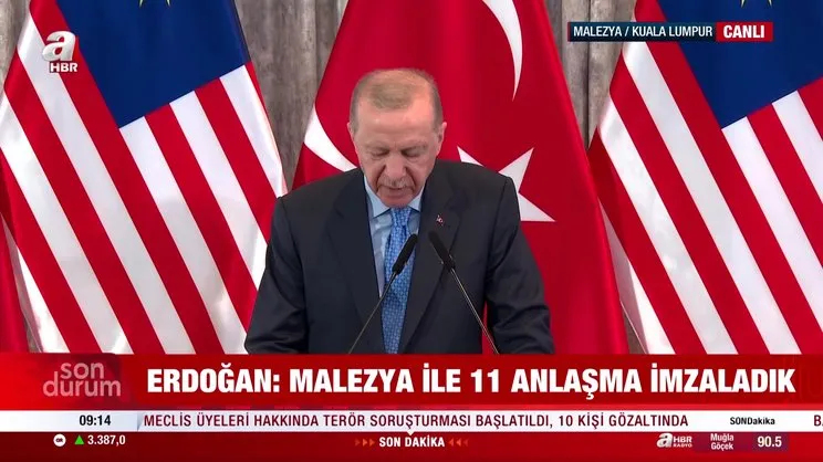 Başkan Erdoğan'dan, Malezya'da önemli İsrail ve Filistin açıklaması | Video