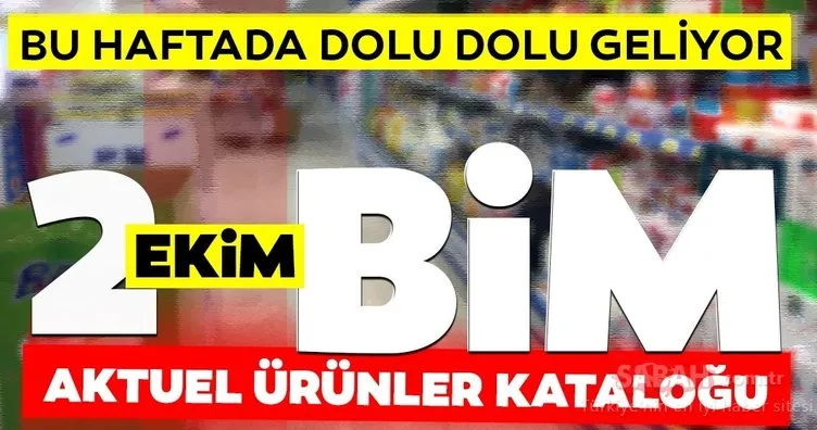 BİM aktüel ürünler kataloğu yarın satışa çıkıyor! BİM 2 Ekim 2020 aktüel ürünler listesinde bu hafta hangi ürünler bulunuyor?