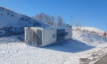 Yozgat'ta otobüs devrildi: Yaralılar var! #yozgat