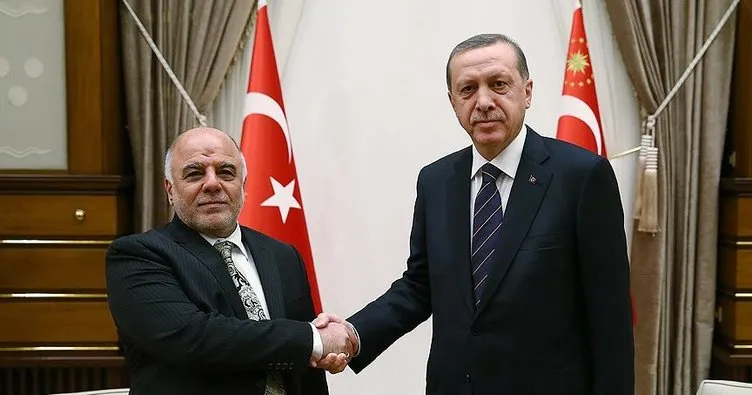 Cumhurbaşkanı Erdoğan Haydar el-İbadi’yi kabul etti
