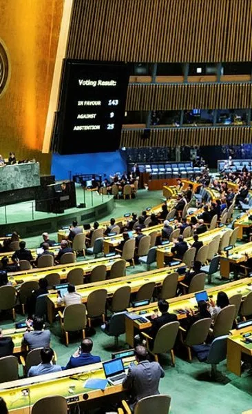 Son dakika: Filistin karar tasarısı BM’de onaylandı