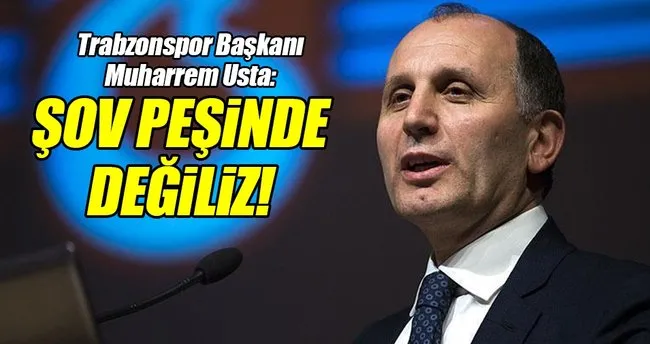 Trabzonspor Kulübü Başkanı Usta: Trabzonspor’un haklı bir davası var