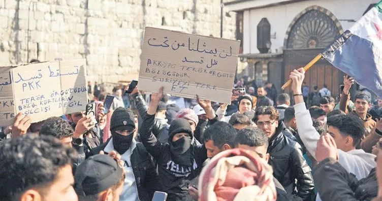 PKK/YPG, Şam’da protesto edildi