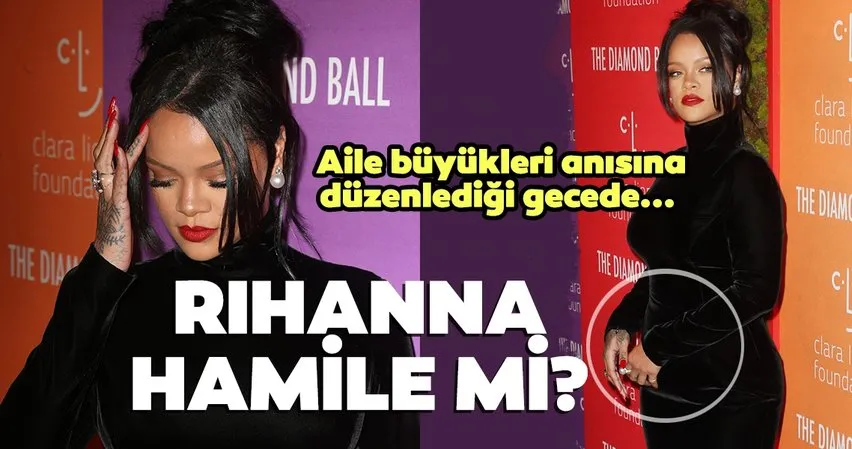 Rihanna hamile mi? Rihanna’dan aile büyükleri anısına düzenlediği gecede şok hareket!