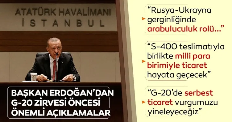 Son dakika: Başkan Erdoğan: Serbest ticaret vurgumuzu yenileyeceğiz.