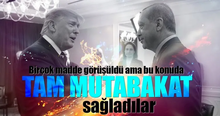 Erdoğan ve Trump bu konuda tam mutabakat sağladı