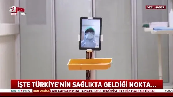 İşte Türkiye'de corona virüse karşı mücadele eden 'Robot Bezmo' | Video