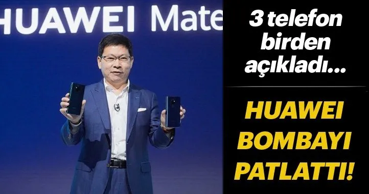 Huawei Mate 20, Mate 20 Pro ve Mate 20 X duyuruldu! İşte detayları