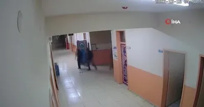 Van’da okula giren musluk hırsızları kamerada