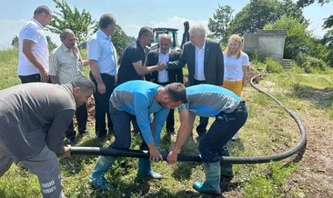 Su geldi mahalleli çifte bayram yaptı